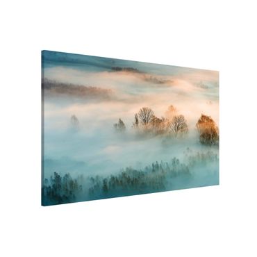Magnettafel - Nebel bei Sonnenaufgang - Memoboard Querformat