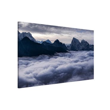 Magnettafel - Wolkenmeer im Himalaya - Memoboard Querformat 2:3