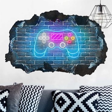 Wall sticker - Neon Gaming Controller