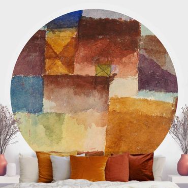 Runde Tapete selbstklebend - Paul Klee - Einöde