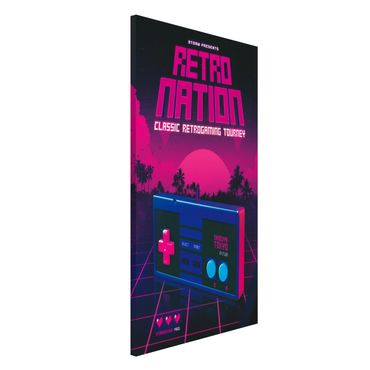Magnetic memo board - Retro Gaming Controller - Portrait format 3:4