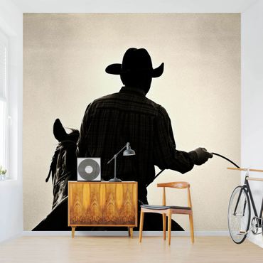 Fototapete - Riding Cowboy