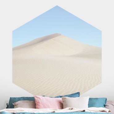 Hexagon Fototapete selbstklebend - Sandhügel