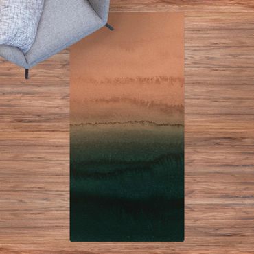 Kork-Teppich - Spiel der Farben Meeresrauschen - Hochformat 1:2
