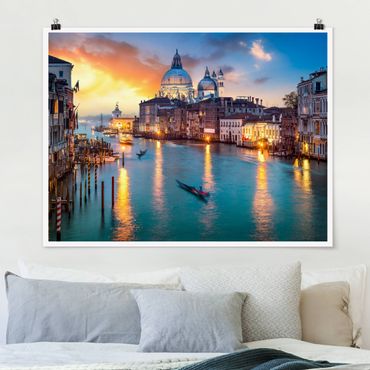 Poster - Sunset in Venice - Querformat 4:3