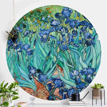 Runde Tapete selbstklebend - Vincent van Gogh - Iris