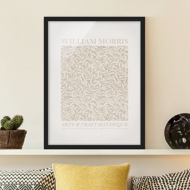 Bild mit Rahmen - William Morris - Willow Pattern Beige