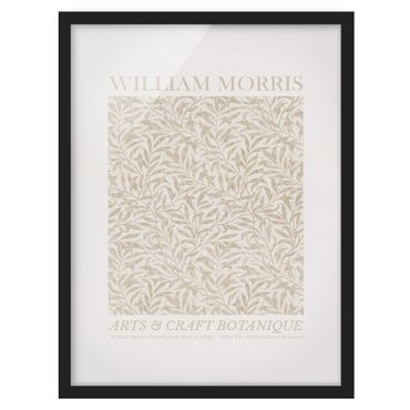 Bild mit Rahmen - William Morris - Willow Pattern Beige