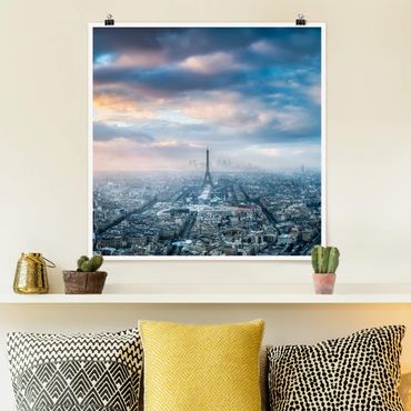 Poster - Winter in Paris - Quadrat 1:1