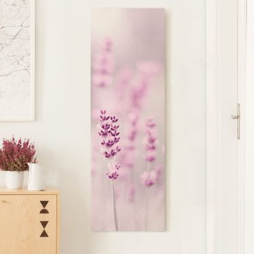 Leinwandbild Natur - Zartvioletter Lavendel - Hochformat 1:3