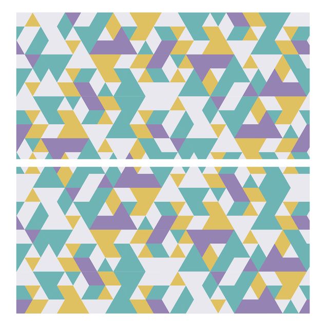 Klebefolie mit Muster No.RY33 Lilac Triangles