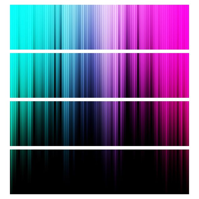 Wanddeko Muster Rainbow Display