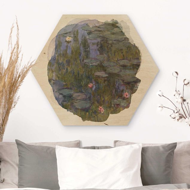 Impressionismus Bilder kaufen Wasserfarben - Claude Monet - Seerosen (Nympheas)