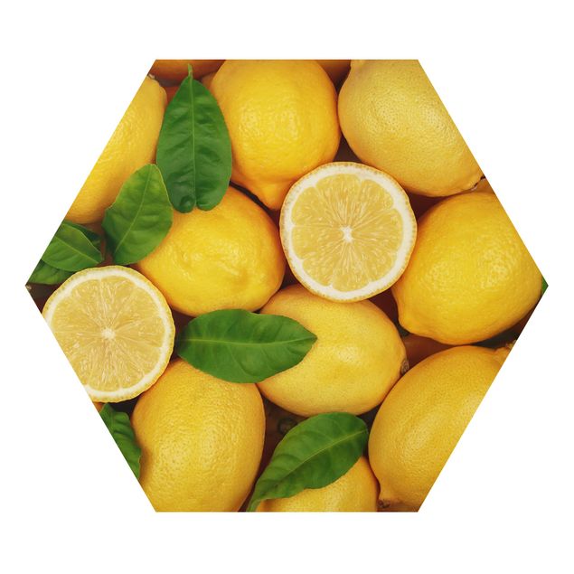 Wanddeko draußen Saftige Zitronen