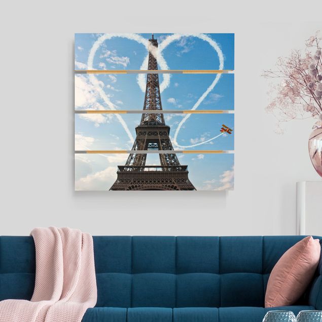 Wanddeko blau Paris - City of Love