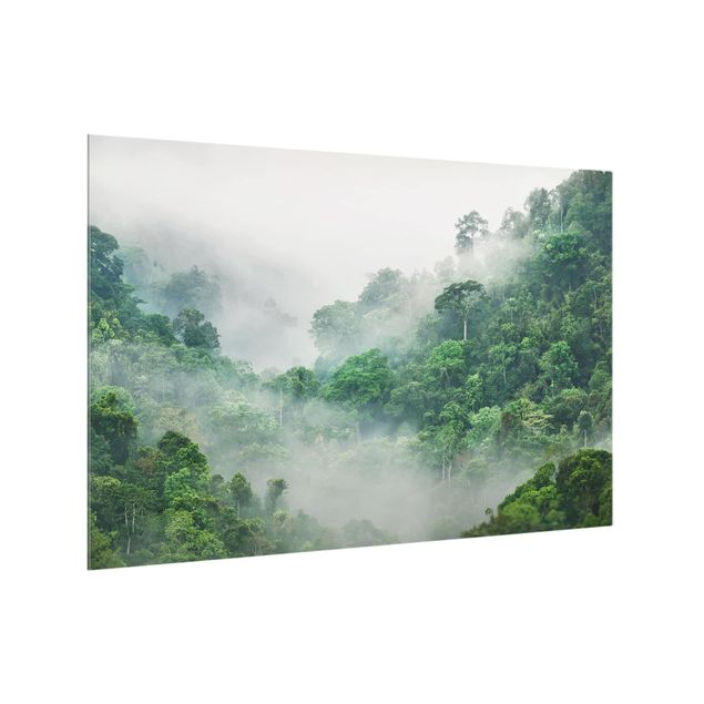 Wanddeko Landschaft Dschungel im Nebel