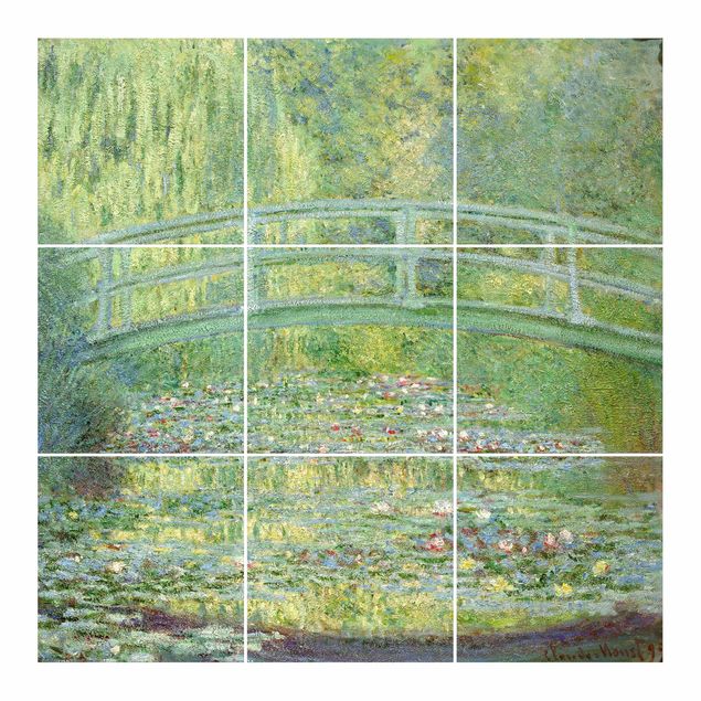 Wanddeko Kunst Claude Monet - Japanische Brücke