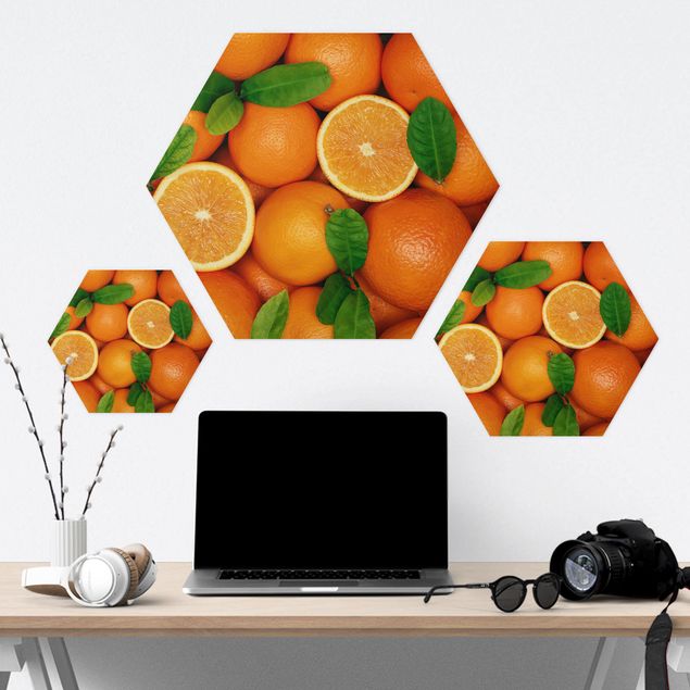 Bilder auf Hartschaumplatte Saftige Orangen