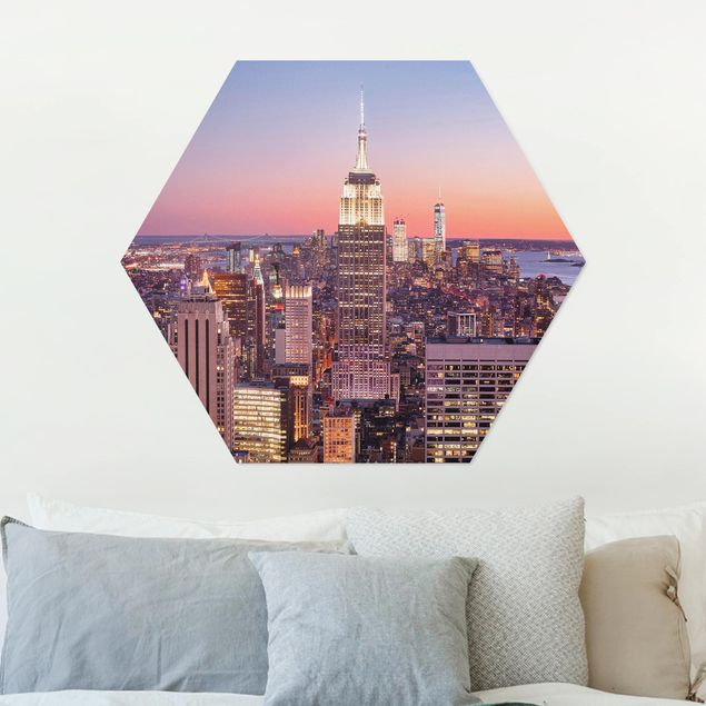 Deko Architektur Sonnenuntergang Manhattan New York City