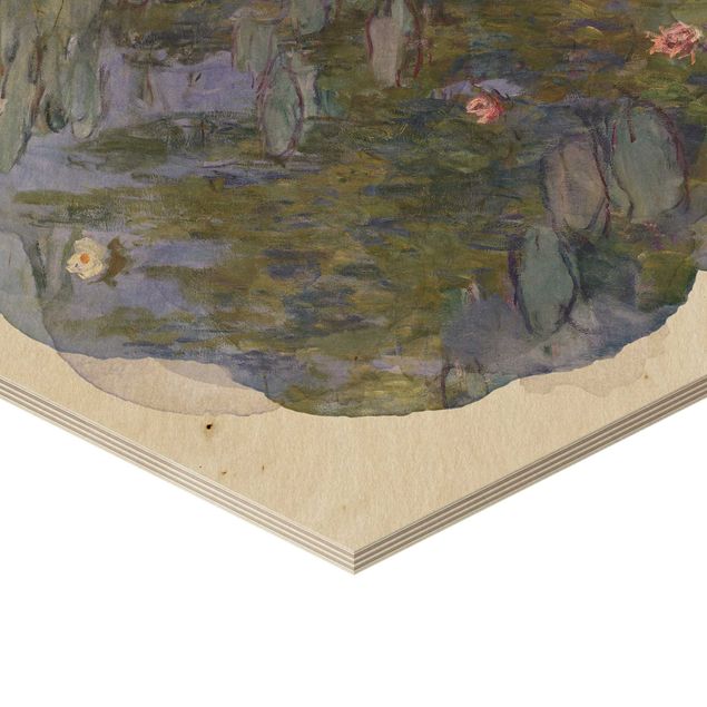 Kunststile Wasserfarben - Claude Monet - Seerosen (Nympheas)