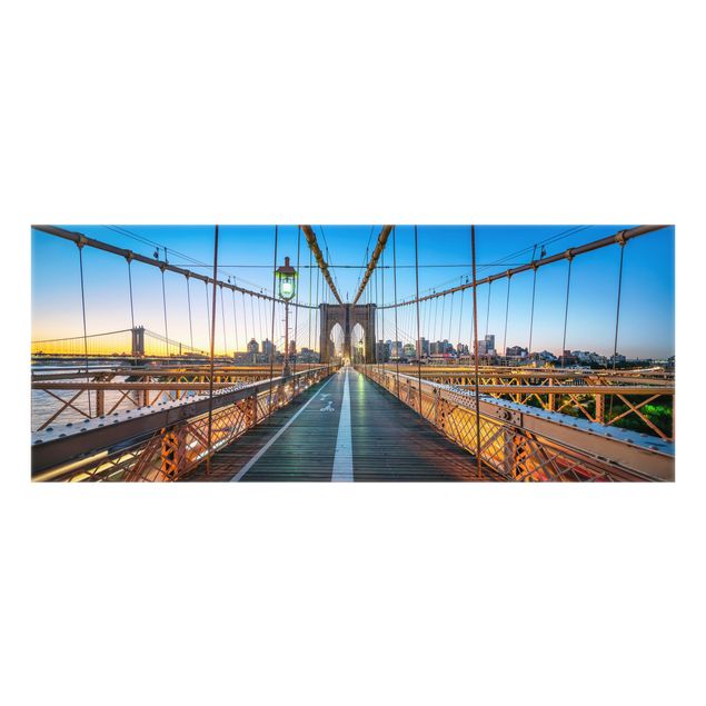 Deko Amerika Morgenblick von der Brooklyn Bridge