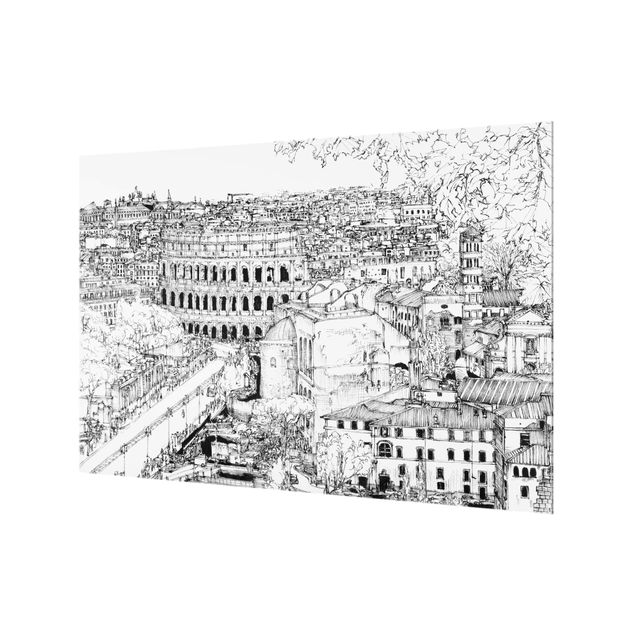 Deko Malerei Stadtstudie - Rom
