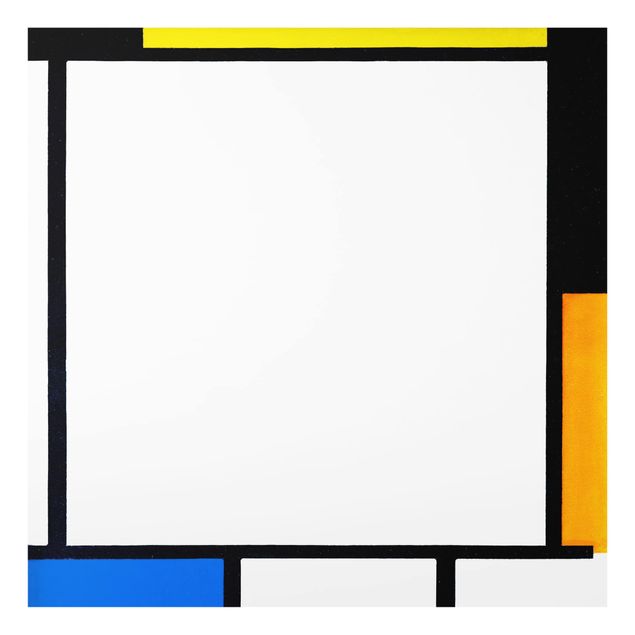 Glasrückwand Küche Piet Mondrian - Komposition II