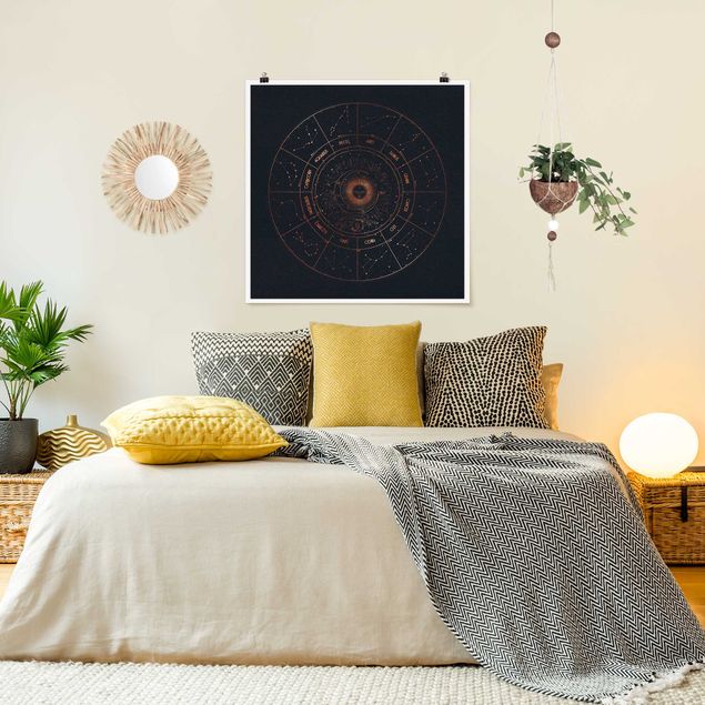 Wanddeko Schlafzimmer Astrologie Die 12 Sternzeichen Blau Gold