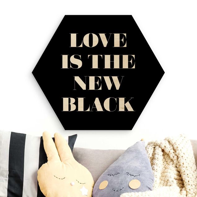 Wanddeko Schlafzimmer Love is the new black