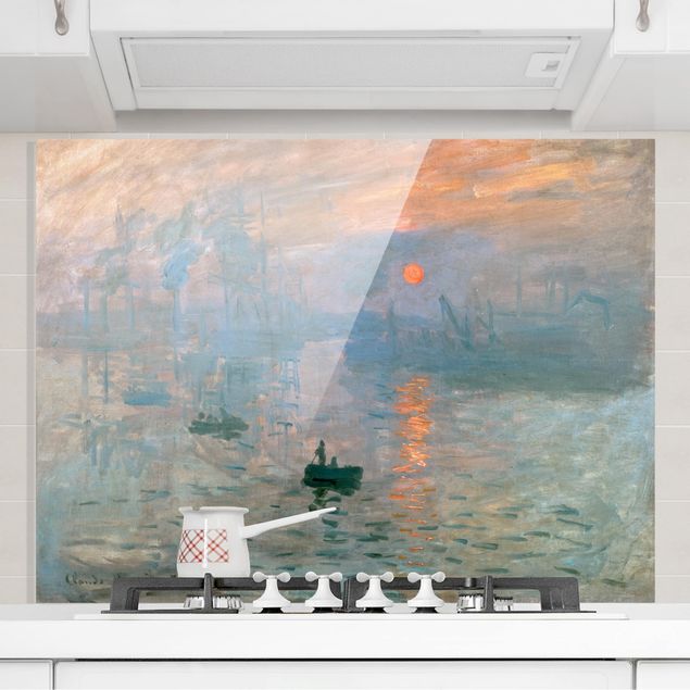 Wanddeko blau Claude Monet - Impression