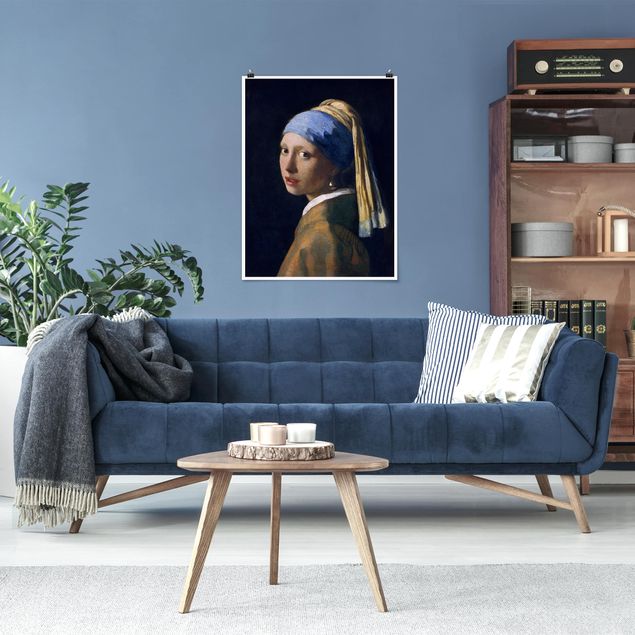 Wanddeko Flur Jan Vermeer van Delft - Das Mädchen mit dem Perlenohrgehänge