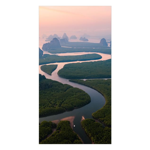 Wanddeko Fotografie Flusslandschaft in Thailand