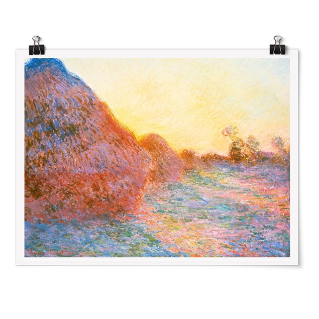 Wanddeko Flur Claude Monet - Strohschober