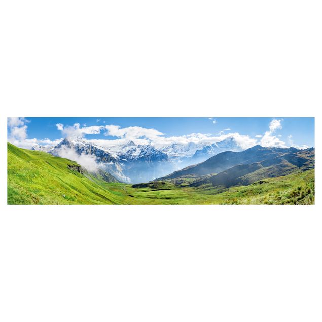 Deko Landschaftspanorama Schweizer Alpenpanorama