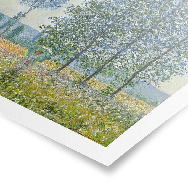 Wanddeko Büro Claude Monet - Felder im Frühling