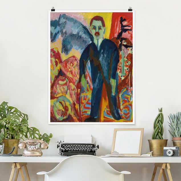 Wanddeko Schlafzimmer Ernst Ludwig Kirchner - Der Krankenwärter