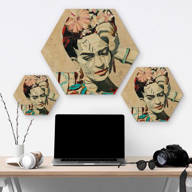 Wanddeko Kunst Frida Kahlo - Collage No.1