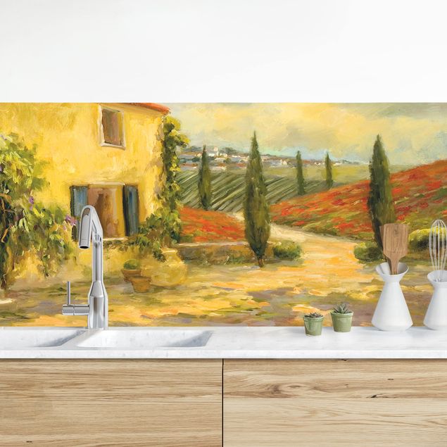 Wanddeko Küche Italienische Landschaft - Toskana