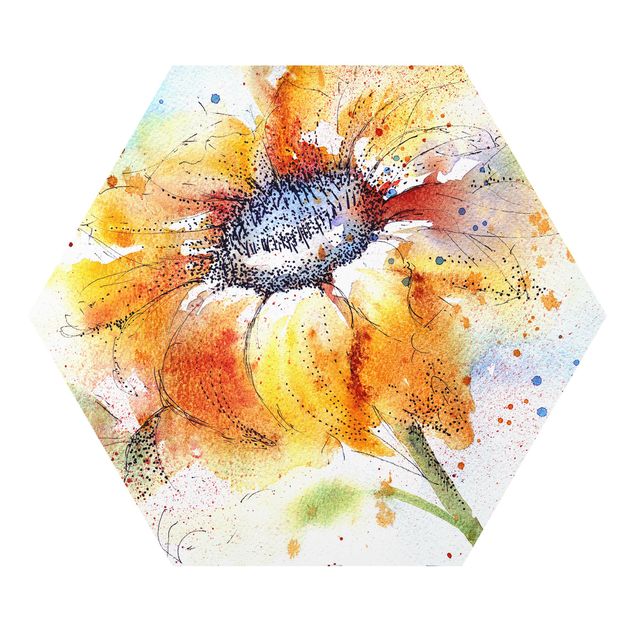 Wohndeko Blume Painted Sunflower
