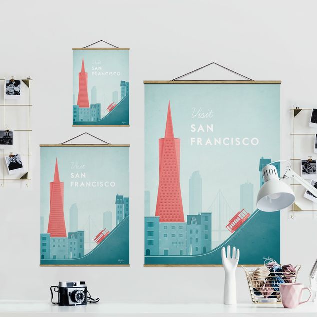 Wanddeko Büro Reiseposter - San Francisco