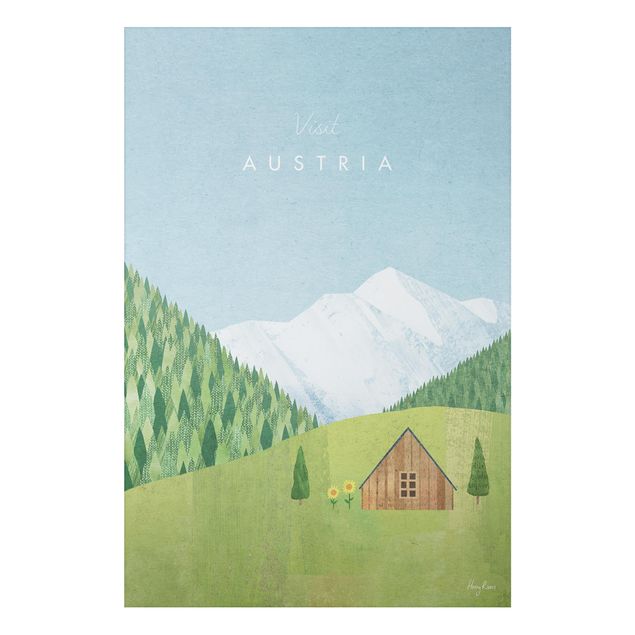 Wanddeko Flur Reiseposter - Austria