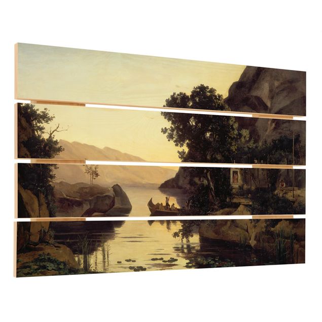 Wanddeko Büro Jean-Baptiste Camille Corot - Landschaft bei Riva