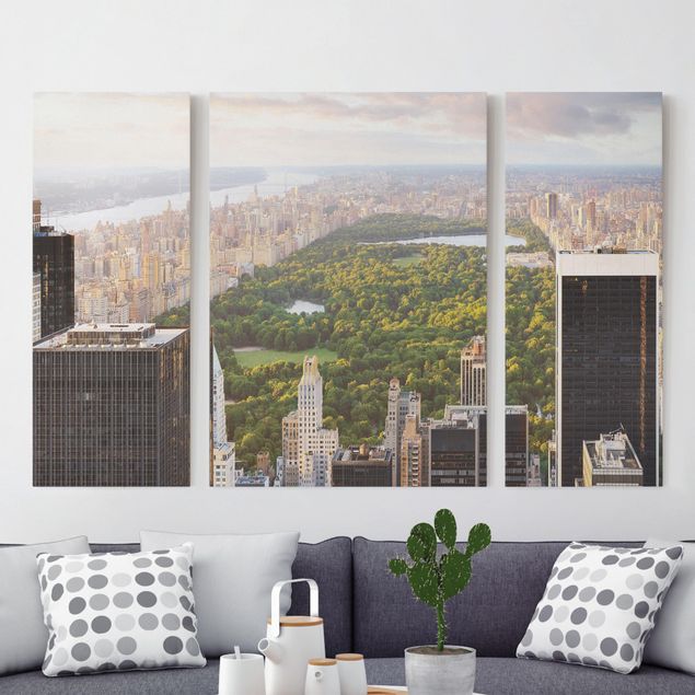 Wanddeko Wohnzimmer Blick über den Central Park