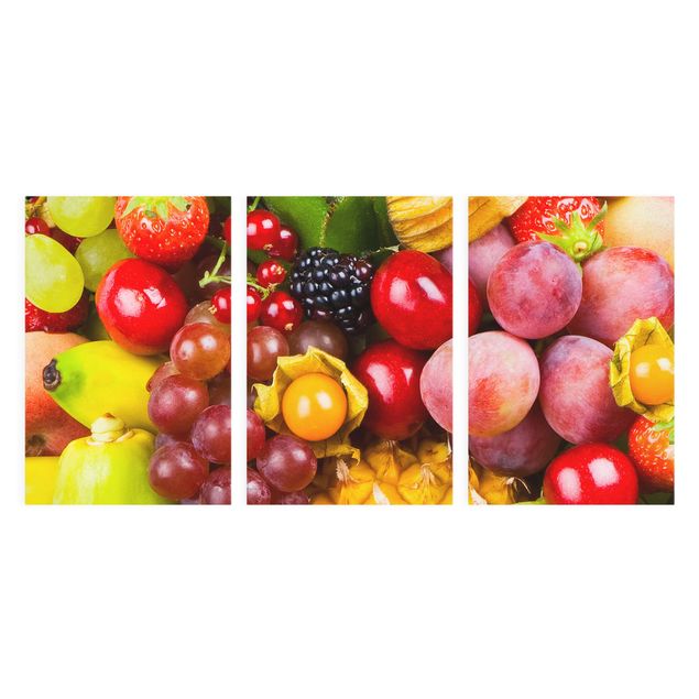 Leinwandbild Berge Colourful Exotic Fruits