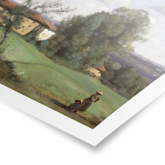 Wanddeko Flur Jean-Baptiste Camille Corot - Ein Bauernhof