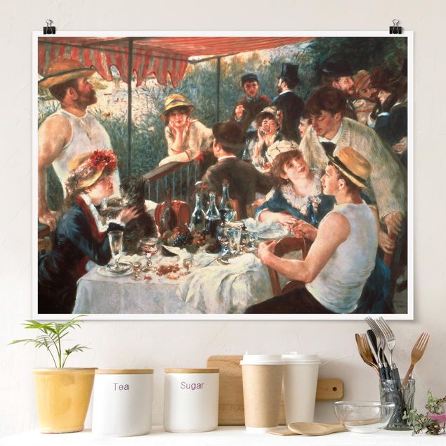 Wanddeko bunt Auguste Renoir - Das Frühstück der Ruderer