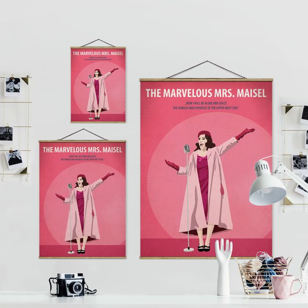 Wanddeko pink Filmposter The Marvelous Mrs Maisel