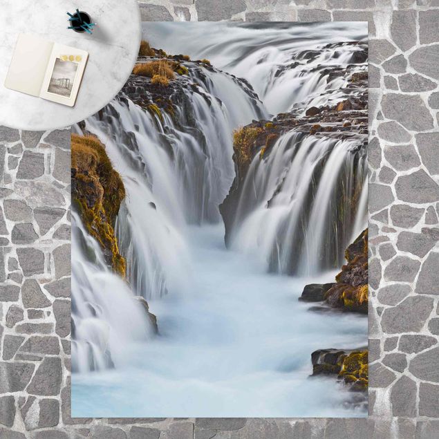 Wanddeko Esszimmer Brúarfoss Wasserfall in Island