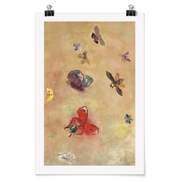 Wanddeko Esszimmer Odilon Redon - Bunte Schmetterlinge