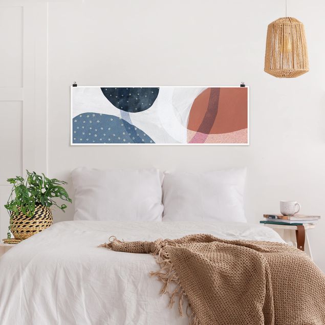 Wanddeko Schlafzimmer Orbit mit Punkten I